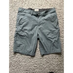 Weatherproof Shorts Mens 32 Blue Flat Front Mid Rise Trail Cargo Lightweight